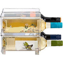 TTBD 4Pack Frigorifero Organizer Cucina Portabottiglie Portabottiglie Impilabile Portabottiglie Portabottiglie Espositore Frigo Cucina