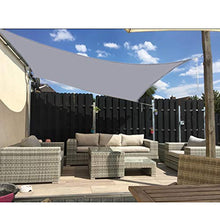 Ombreggiante Rettangolo,Tenda Da Sole Impermeabile 95% Tettoia Per Protezione Solare Con Blocco UV Per Patio Esterno Da Giardino Pergolato,Con Kit Di Fissaggio A Fune,4 * 6m