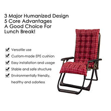 GWHW - Cuscino per sedia a dondolo, per sedie da giardino, per chaise longue e per interni, morbido, spesso e morbido, ideale per interni ed esterni, 125 x 48 x 8 cm