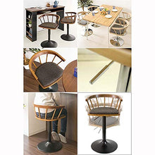 WHOJA Sgabelli da Bar Bancone della Cucina Sedia da Pranzo Retro in Legno massello Tessuto di Cotone Rotazione a 360 ° Sgabello Alto Peso del Cuscinetto 150 kg Sedia da Pranzo (Color : A)