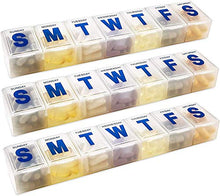 Organizzatore settimanale per pillole – Agenda per 7 giorni per pillole extra large e organizer giornaliero per pillole e promemoria medicinali, con scomparti dal lunedì alla domenica