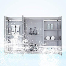 ZGYQGOO Specchio Parete Bagno, Specchio 600MM * 600MM Mobile Bagno Parete in Acciaio Inox armadietto Bagno in Acciaio Inox