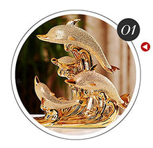 Yubingqin Nuovi Arredi for la casa Placca in Oro Placcato Oro Dolphin bay Love