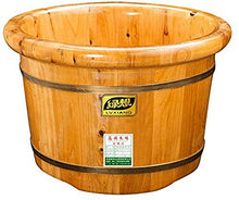 YZ-YUAN Home Relax Cedar Foot Bath Spa Home Lavabo in Legno Botte di Legno (Tonda)