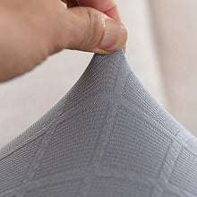 Suuki Copri Seduta per Divano,Coprisedili per Divano/Divano Elastico 1/2/3/4 posti,Fodera per Cuscino Antiscivolo per Ufficio/Negozio/Studio,Protezione per mobili-Grigio Scuro_1 Posto Grande