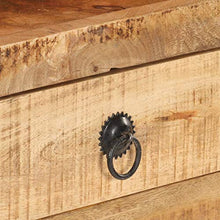Tidyard Credenza Armadietto da Cucina di Legno Armadietto da Ufficio con 3 Cassetti Stile Vintage Mobiletto Ingresso 120x30x75 cm