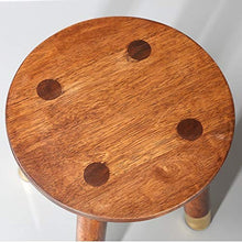 HYYDP Bagno Sgabello Mobili in Legno di Rame Sedia in Legno Piccola Sedia Cambio Moda Panchina Sgabello Rotondo Sgabello Be Applicable Compatible for Bagno Sgabello da Bagno in Gomma in Legno