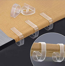 BIGBOBA, set di 12 fermatovaglia con clip trasparenti per tovaglia fissa