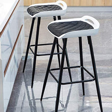 LF- Sgabello da Bar casa Sgabello Alto Sgabello da Colazione Sgabello da Bar Sgabello Nero Multicolor semplicità (Color : Black)