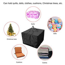 Excerando Borsa per Cuscini da Giardino - Resistente 210D Borsa Cuscini Esterno, Borsa per Cuscino da Patio con Cerniera con Manici e capacità 81 x 81 x 61 cm