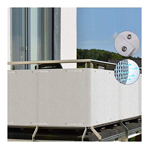 Balcone Protezione LSXIAO Schermata Privacy Resistente agli Agenti Atmosferici Anti-UV Copertura for Recinzione Occhiello di Rame con Fascetta E Fune for Corridoi Esterni, 29 Taglie