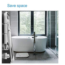 LYLSXY Sgabelli da Bagno, Doccia Pieghevole Sedile da Bagno da Bagno per Vasca da Bagno Sgabello da Bagno Sgabello, con Gambe Di Supporto, Carico Di 350 Libbre (Bianco, Giallo),Bianca