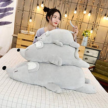YiXing 1pc sonno cuscino arrivo super morbido peluche peluche peluche peluche peluche peluche peluche animale giocattolo mascotte per bambini (colore : grigio, altezza: 45cm)