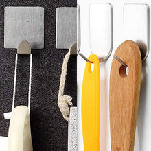 FineGood Ganci da Parete autoadesivi 8 Pezzi, Ganci Appendiabiti in Acciaio Inossidabile casa, Cucina, Bagno, portasciugamani portasciugamano, Resistenti Ultra Forte - 4 Grandi, 4 Piccoli
