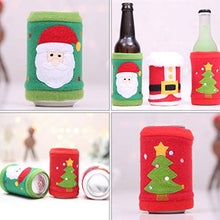 Cabilock 4 Pezzi di Birra di Natale Lattina di Raffreddamento Maniche Morbide Isolate Riutilizzabili Drink Coolies Decorazioni per Feste di Natale Forniture con Motivo Pupazzo di Neve