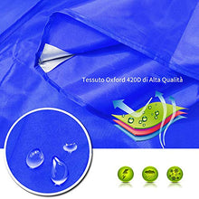 Keyohome Copertura Gazebo 3x3m Impermeabile Anti-UV in Tessuto Oxford Telo di Ricambio per Gazebo per Giardino Esterno (Blu)