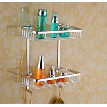 AGGF Mensole per Doccia da Bagno Mensole per Bagno quadrate in Alluminio Quartetto Supporto da Parete per WC Accessori da Bagno