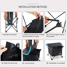 Tavolo da campeggio pieghevole in alluminio tavolo da campeggio barbecue con borsa da appendere picnic tabl per picnic spiaggia pesca barbecue (55,2 x 40,8 x 46 cm)