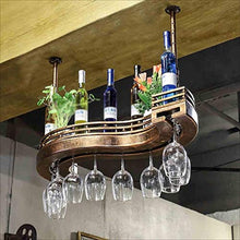 YWYW Portabottiglie Portabottiglie in Metallo/Portabicchieri da Vino Rosso Appeso/Portabicchieri da Appendere a Testa in Giù/Portabottiglie da Appendere a casa Creativa/Portabottiglie da Vino (di