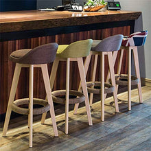 yunyu Sedia Sgabello da Bar Gambe in Legno massello Naturale con Sedile Girevole Sgabello Alto per Pub Cafeacute Room Bistro Restaurant Sedia da Bar Carico Massimo 200 kg, Marrone