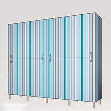 JJZXT Staccabile Armadio Steel Frame Addensare Bold Doppio Pieghevole Completa Hanging Tessuto Semplice Bagagli Economia Cloth Armadio