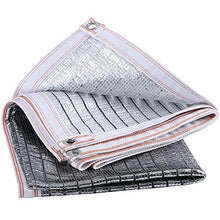 Tela da Vela Un Foglio di Alluminio Riflettente Netta ombrellone in Estate 85% del Tetto Tasso di ombreggiatura del Tetto Cortile Isolamento Termico Netto di Stanza Sole (Size : Size 1X5 Meters)