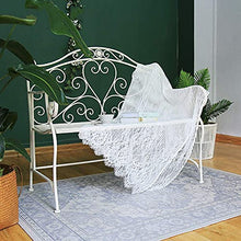 GaoF Sedia da Giardino Doppia da 40,5 Pollici per Esterni, Panca da Giardino, Panca in Metallo, panche da Salotto per terrazza Retro e Vecchio Cortile, Sedia da Veranda Resistente alla ruggine e alle
