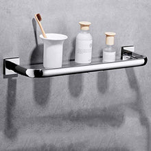 Mensola da bagno in acciaio inox 304 resistente, da appendere alla parete, per cosmetici, monostrato, specchio da bagno (dimensioni: 60 cm)