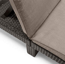 Allibert Daytona SL Lettino Prendisole, Marrone/Tortora (Policotone Cushion), 195 x 65 x 22 cm