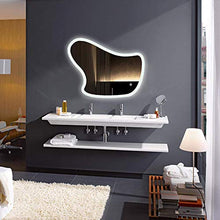 Specchio, Bagno Illuminato a LED con Specchio cosmetico Luminoso, Luce Bianca antiappannamento, Specchio di Montaggio 80x60 cm, Hotel/Camera da Letto