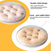 YDMR A Doppia Faccia Felpa Cuscini per Sedia Rotondo Tinta Unita Cuscino Coprisedia Semplice Accogliente Cuscino da Pavimento 40x40 per Giardino Patio Cucina Esterno Interno etc