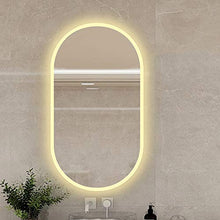 Specchio da Parete per Bagno 400x600 / 400x700 / 700x500mm con luci a LED, IP44, Specchio da Trucco Ovale a LED/Specchio da Barba, Specchio Luminoso a LED per Hotel/Camera da Letto/Bagno/salo