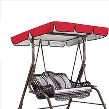 JX-PEP Baldacchino di Ricamo per Sedile da Giardino, 2/3 posti, Patio Hammock Swing Top Cover all'aperto,Rosso,190 * 132 * 15cm