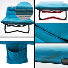 XJAXY Letto Aggiunto Culla Letto Pieghevole, Portatile Letto Pieghevole Telaio con Ispessite Rimbalzo Spugna Materasso A più Stadi Schienale Regolazione per Camera da Letto di Ricambio E Ufficio