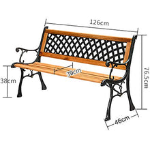 Panca da Giardino Combinazione di Tavolo e Sedia in Legno massello, Panchina del Parco del Balcone della casa del Legno Duro all'aperto, Seduta Lounge Resistente alle intemperie con Struttura in ghi