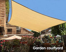 LSMK Vele Parasole Panno Esterno Beige per Tende da Sole, Vela per Reti da Ombra Rettangolari per Giardino o Patio con Balcone, Copertura Impermeabile Antivento per Posto Auto Coperto (Size : 1×4m)
