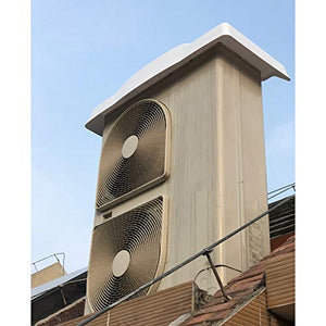 LSXIAO PVC Attrezzature Copertina, Tipo Diviso Condizionatore Copertura della Pompa di Calore, Impermeabile Parasole Include 2 Fili per Condensatore da Esterno, Compressore
