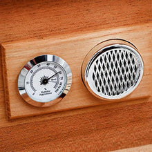 FHUILI Cigar Humidor, Legno di Cedro di Cuoio di Legno Portatile di Viaggio Cigar Humidor Accessori Fumatori, Artigiano a Mano,Marrone