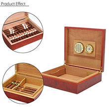 Cgf Exquisit Humidor di Viaggio, Soggetti in Legno massello di Cedro Spagnolo Humidor, idratante Scatola di Sigaro di Grande capacità Adatto for Regali di Compleanno Buoni Regali humidor