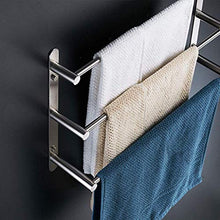 GAOZHEN Portasciugamani Portasciugamani a 3 Livelli Portasciugamani da Bagno 304 Finitura Spazzolata Portasciugamani a Muro in Acciaio Inox Portasciugamani da 60 cm per Cucina Bagno Toilette Hotel U