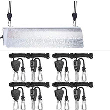 Ratchet Hanger corda regolabile Grow Hanger Luce per Grow Fan pianta Filtro Light Room Attrezzature 8pcs accessori per la casa Mobili da giardino