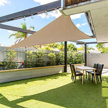 gracosy Tenda a Vela Triangolo Tenda Parasole HDPE Protezione Raggi UV Impermeabile Durevole Traspirante,per Patio、Esterno、 Giardino、 Balcone,3.6 x 3.6 x 3.6m