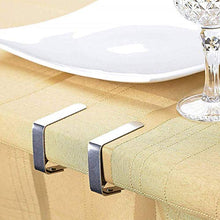 AMAZING1 - Confezione da 8 mollette per tovaglia in acciaio inox, regolabili in metallo, ideali per tavoli, buffet, piatti per alimenti, feste, barbecue, casa e giardino all'aperto