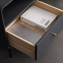 Diaod Comodino Tutto in Legno massello Camera da Letto Nordic casa in Legno Semplice e Moderno Comodino Armadio Grigio