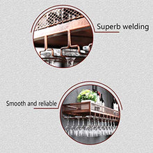 Elegante Portabottiglie da Vino Portabottiglie Rovesciato, Portabottiglie Europeo Creativo Appeso, Portabottiglie da Parete Industriale, HJJ, Bronzo, 60CM