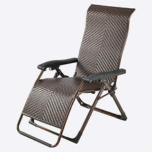 AAGYJ Sedie da Giardino in Rattan, Sdraio, sedie Sdraio Pieghevoli per Patio, Sedia da Spiaggia con Schienale Regolabile, per Giardino Prato all'aperto a Bordo Piscina