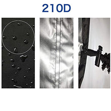 Coperture per mobili da esterno per mobili per esterni, custodia da tavolo da giardino rotondo impermeabile da 200D, custodia per sedie a sedia, resistente all'aperto anti-UV,142x68cm