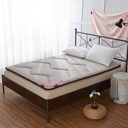 Nileco Materassino Trapuntato Copertura,Dormire Futon Coprimaterasso Morbido Tatami Tappetino Pieghevole Giapponese Tappetino Home,dormitorio Studentesco-a 120x200cm(47x79inch)