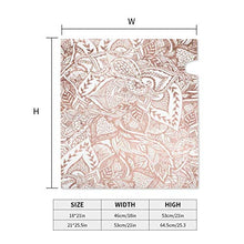 Moderna trafilata a mano in oro rosa floreale Boho Mandala dal design unico magnetico per cassetta delle poste, copertura per giardino e cortile, dimensioni standard 53 x 45 cm