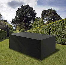 CLJ LWY Copertura per mobili da Giardino Copertura per Patio Impermeabile Grande Copertura per Tavolo Anti-UV 420D per Esterni Rettangolare 250x200x80cm